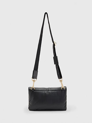 AllSaints Ezra Quilt Crossbody Handbag, Black