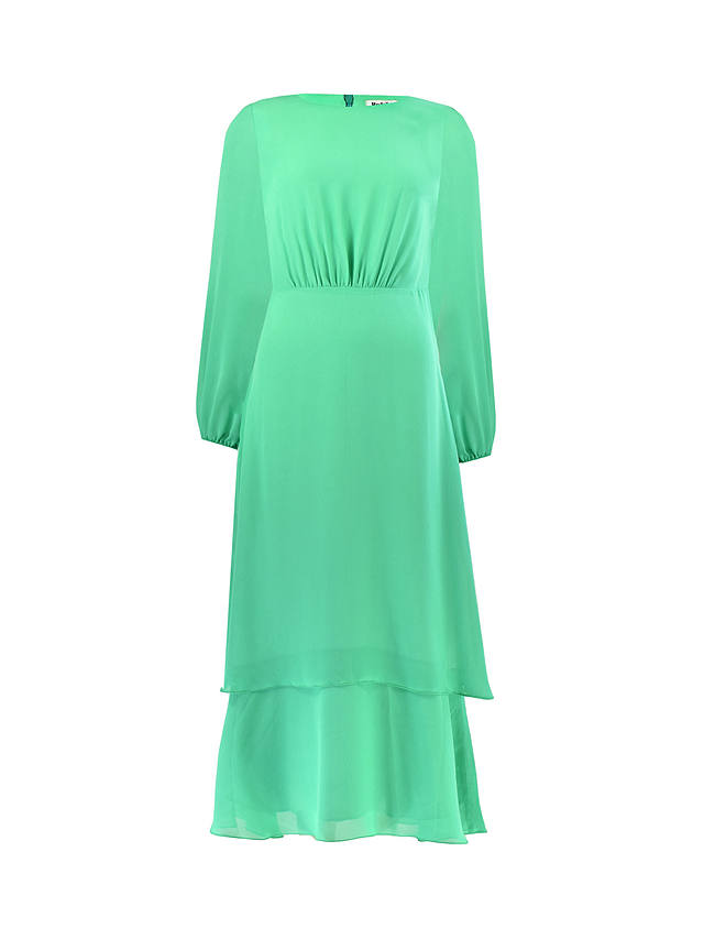 Ro&Zo Frill Detailed Midi Dress, Green