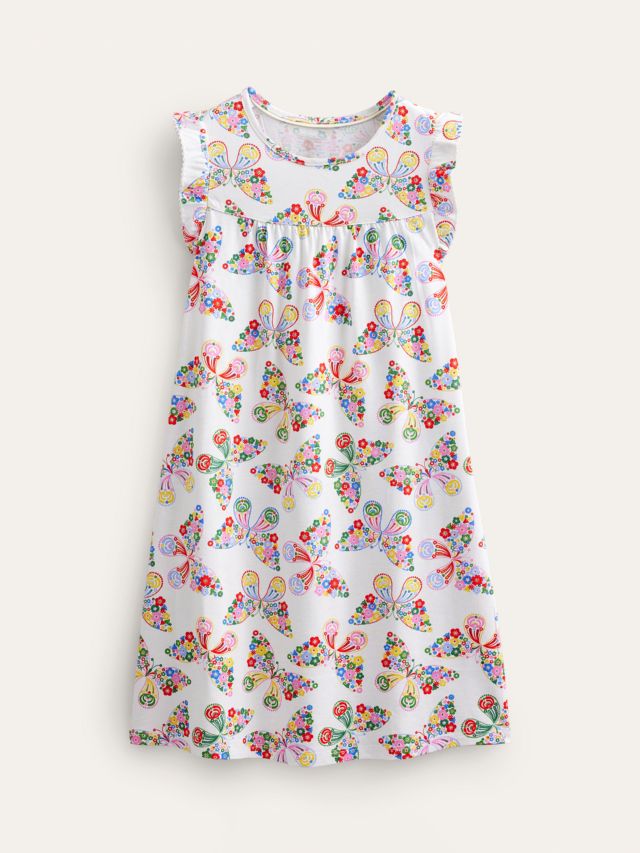 Mini Boden Butterflies Nightdress, Ivory, 2-3 years