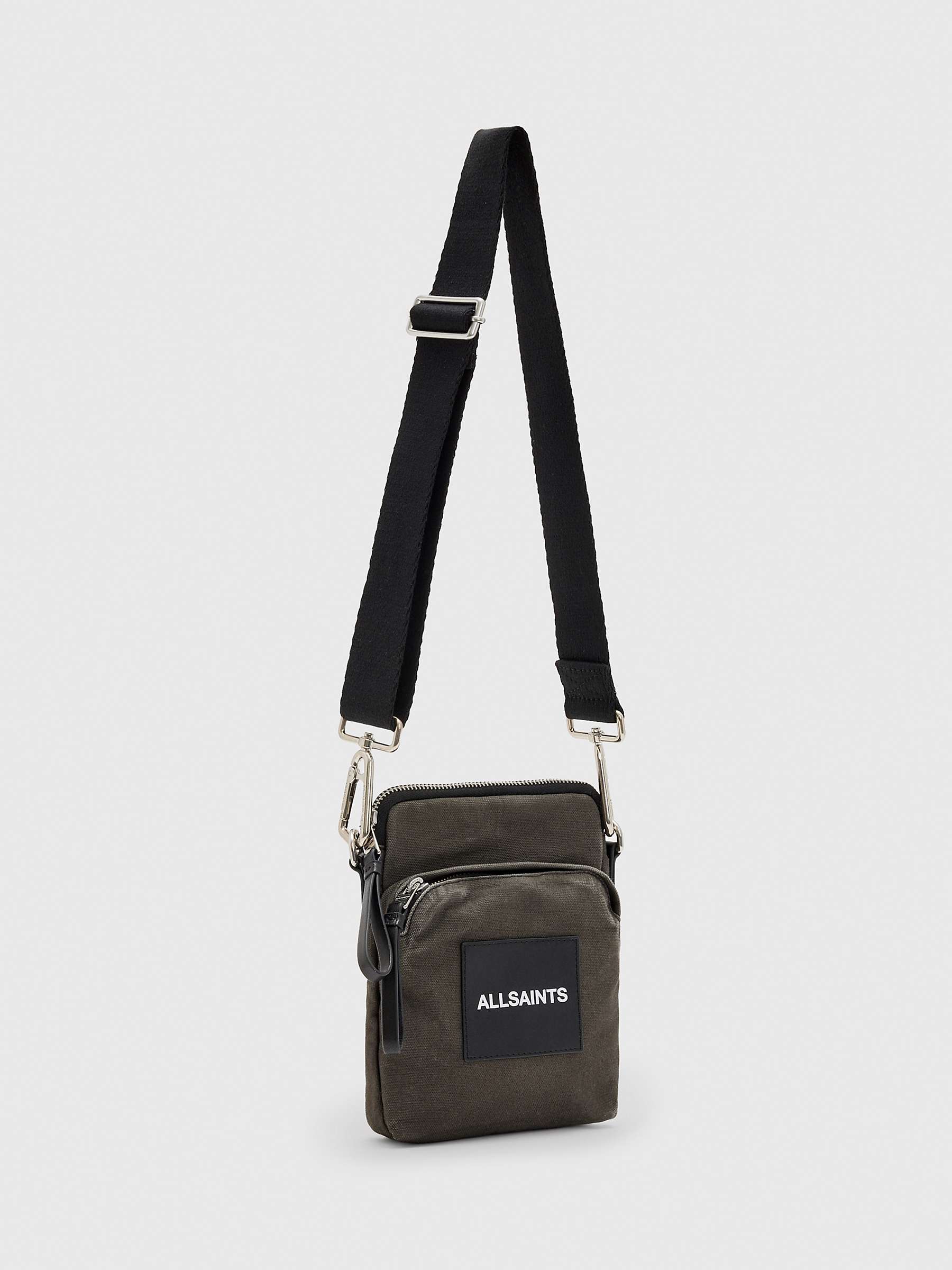 Buy AllSaints Pouch Bag, Black Online at johnlewis.com