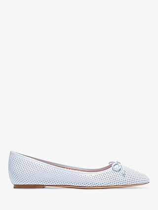 kate spade new york Veronica Perforated Ballet Pumps, Watercolour Blue
