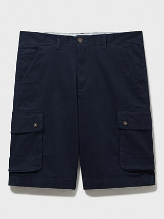 Crew Clothing Cargo Shorts, Navy Blue