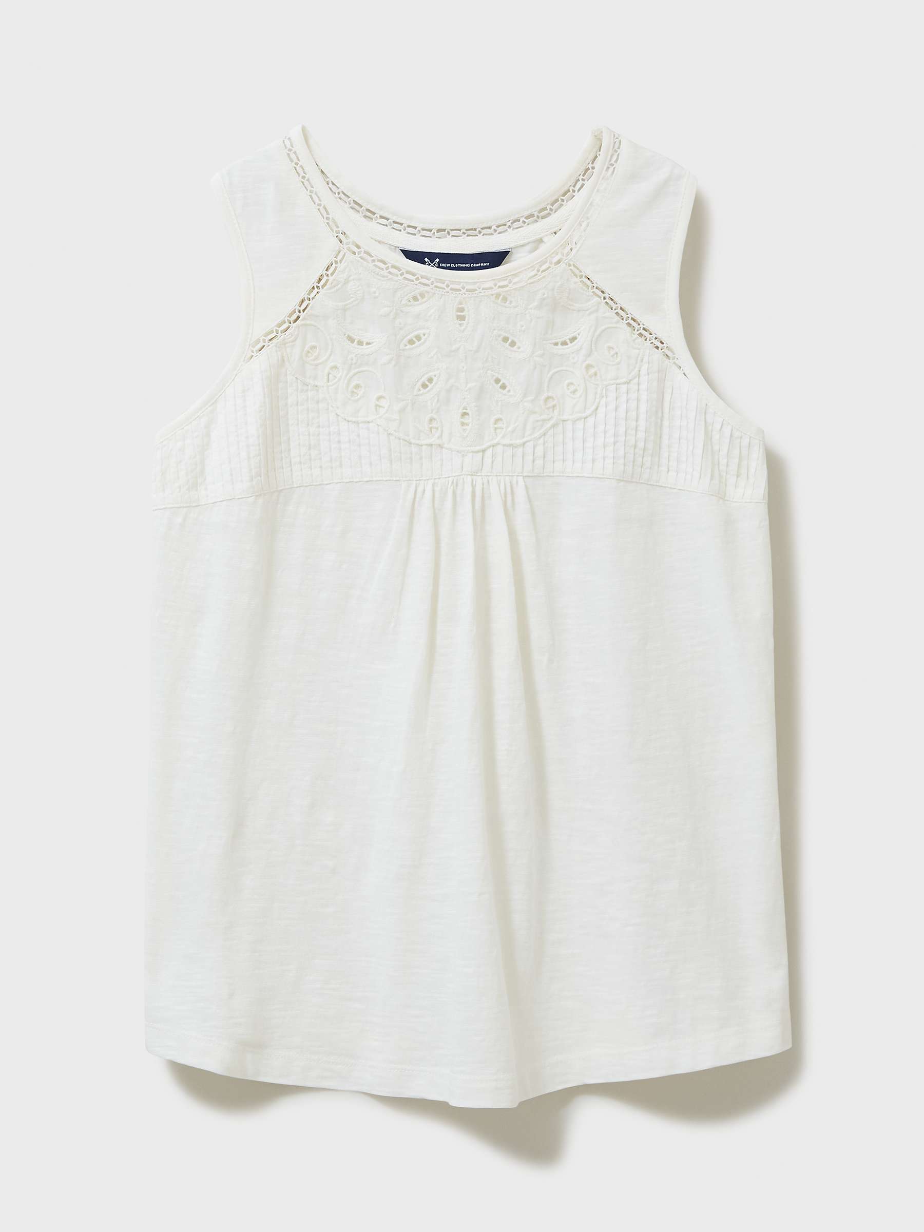 Buy Crew Clothing Betty Cotton Vest Top Online at johnlewis.com