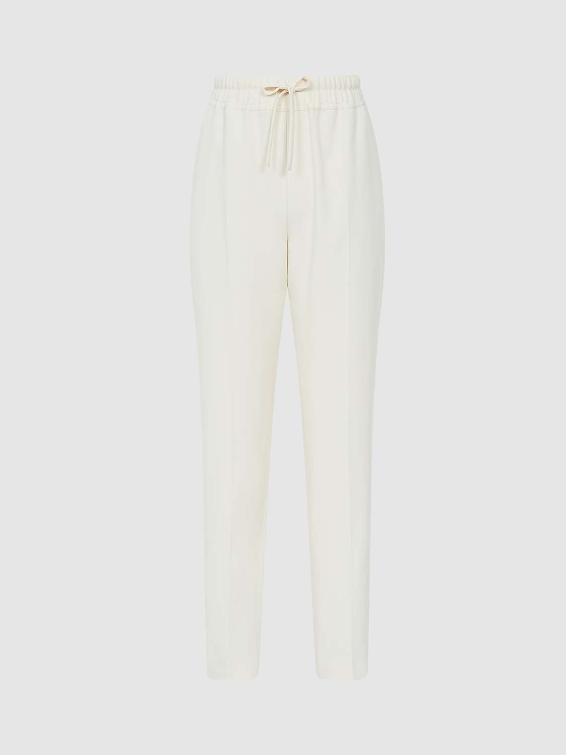 Buy Reiss Petite Hailey Pull On Trousers, Cream Online at johnlewis.com