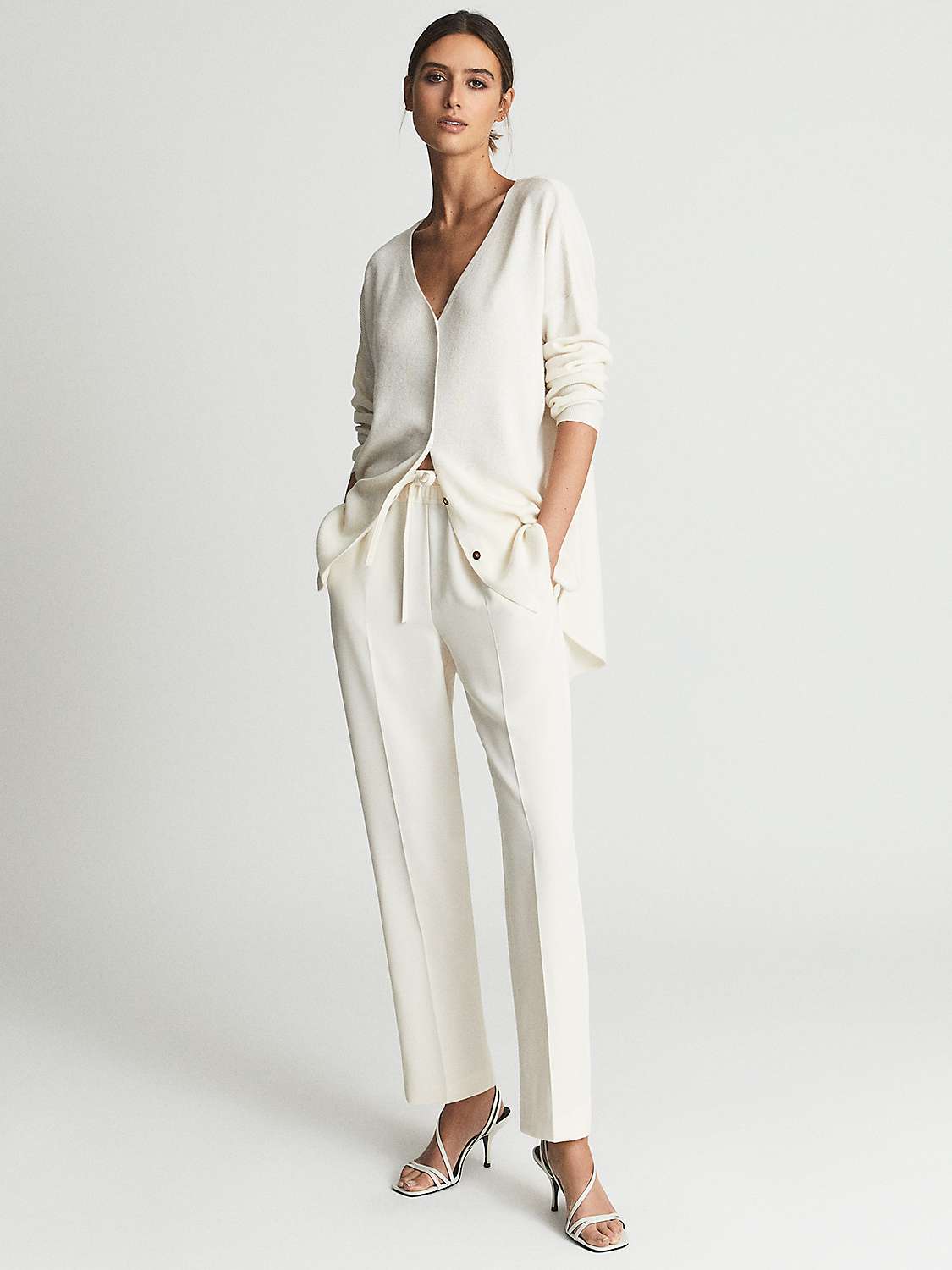 Buy Reiss Petite Hailey Cropped Trousers Online at johnlewis.com