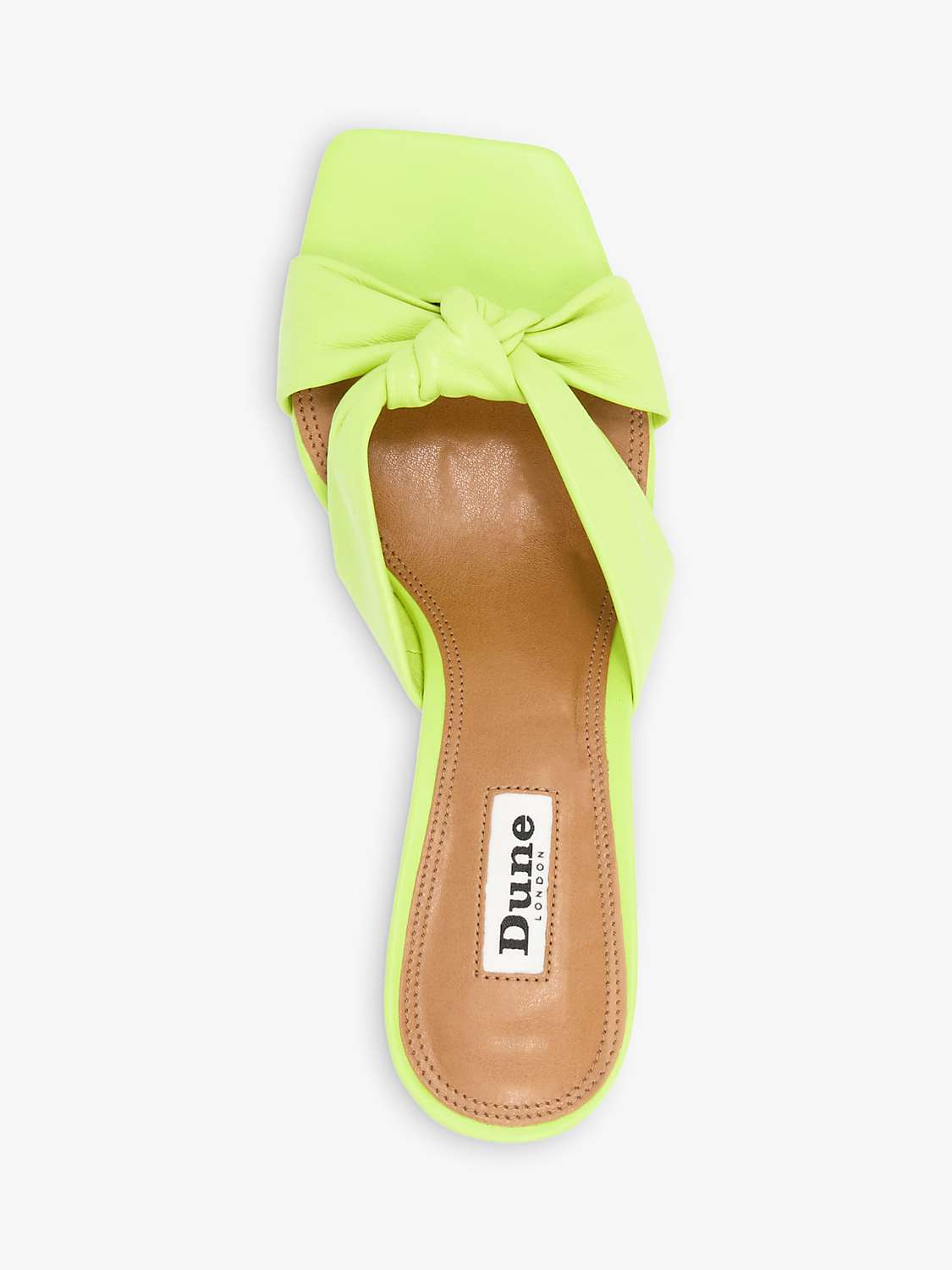 Buy Dune Maize Leather Mules Online at johnlewis.com
