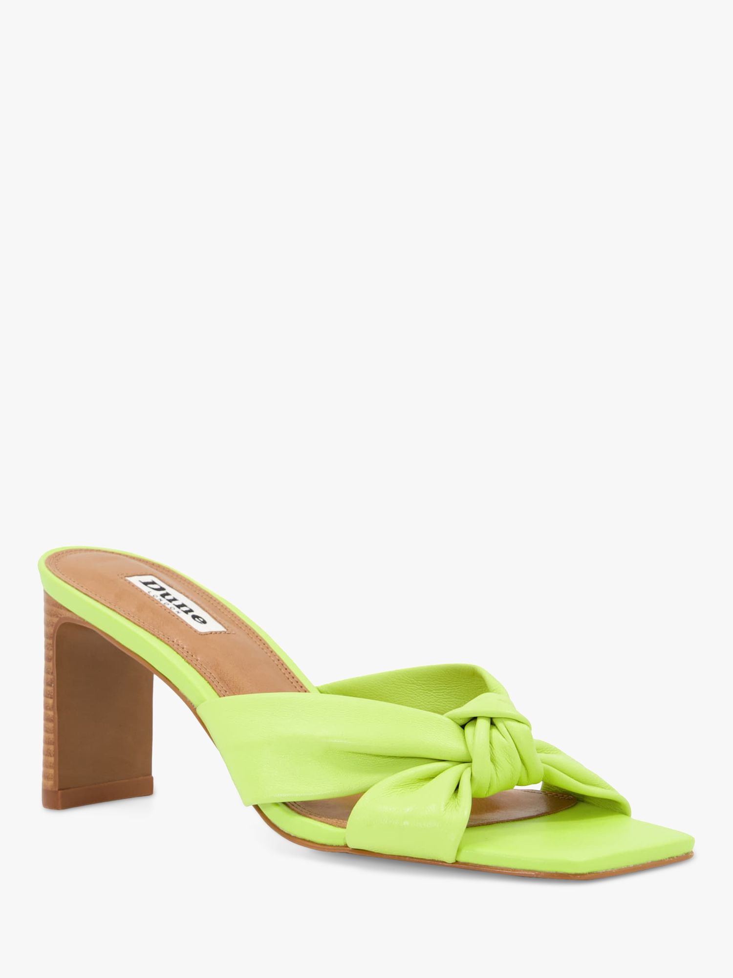Buy Dune Maize Leather Mules Online at johnlewis.com