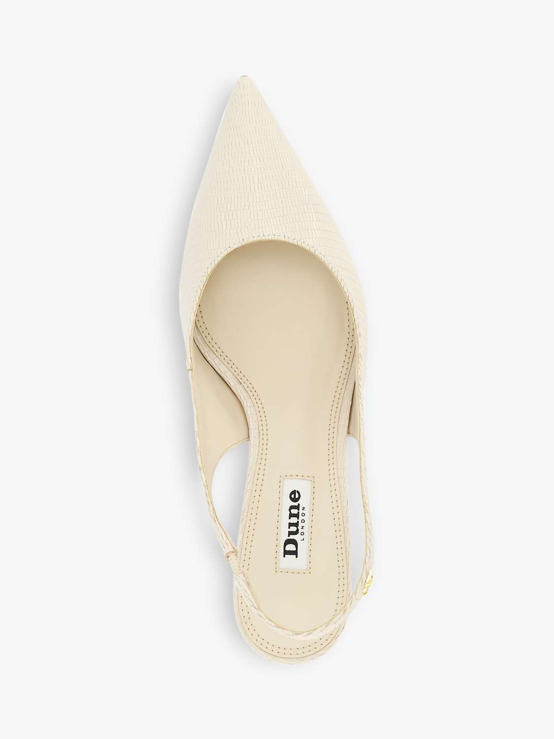 Buy Dune Capitol Leather Stiletto Heel Slingback Court Shoes Online at johnlewis.com