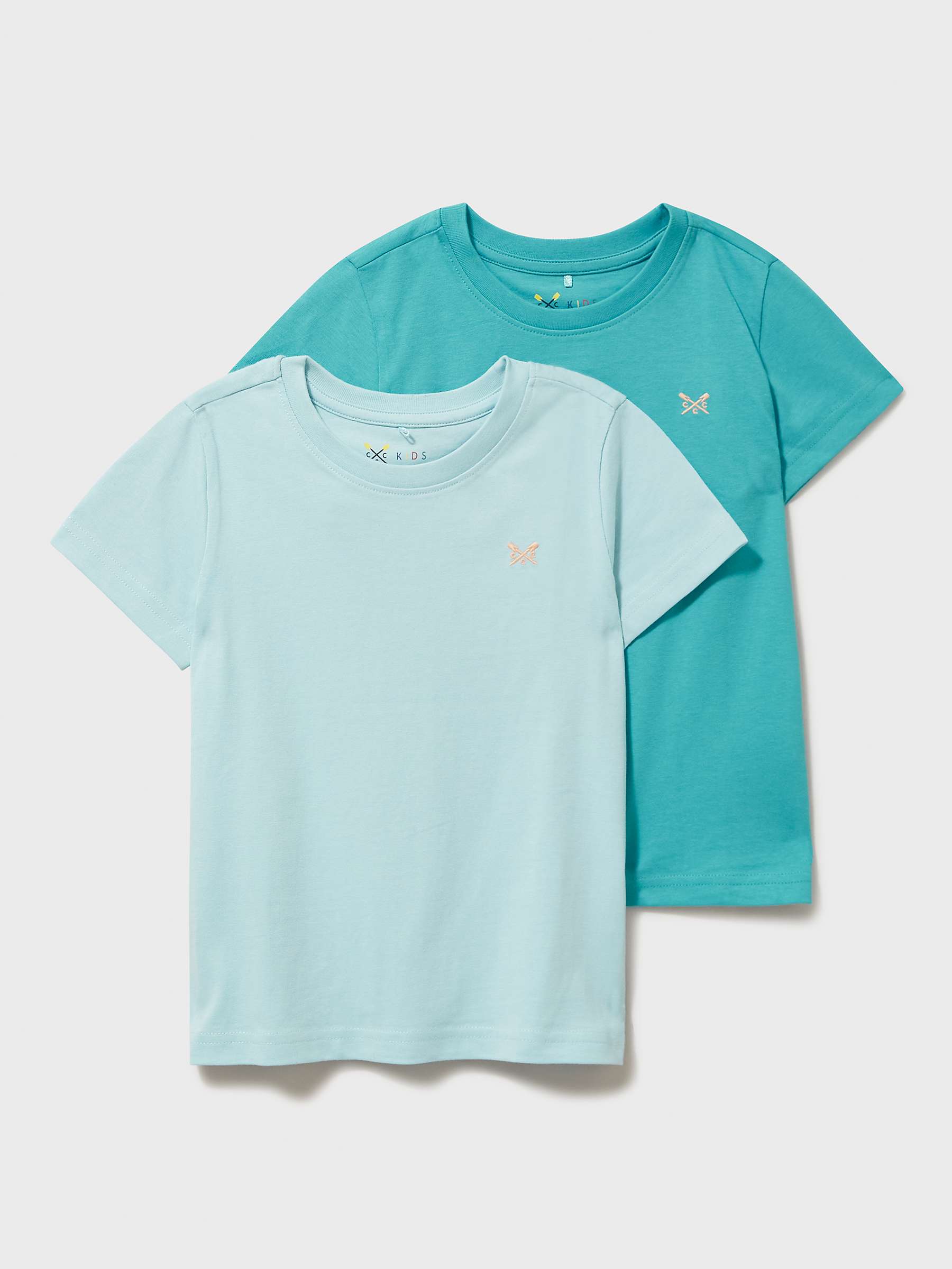 Buy Crew Clothing Kids' Classic Short Sleeve T-Shirt, Pack of 2 Online at johnlewis.com