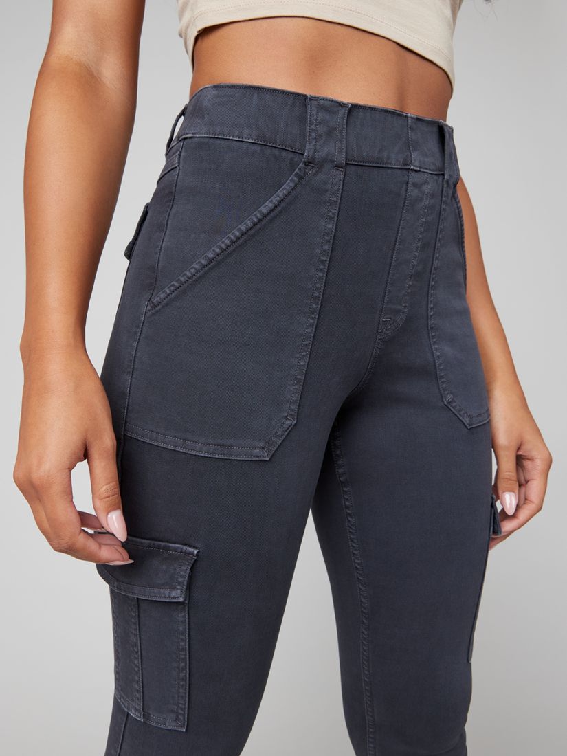 Buy Spanx Stretch Twill Skinny Trousers, Washed Black Online at johnlewis.com