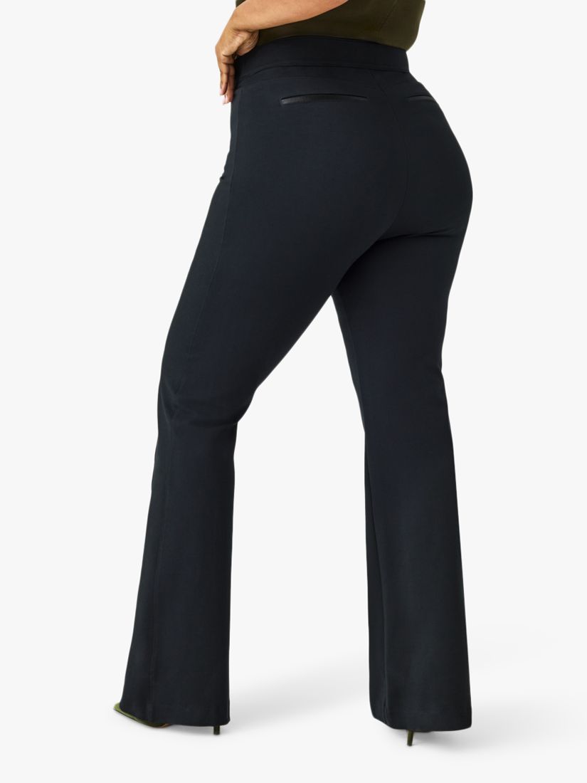 Spanx The Perfect Pant Hi-Rise Flared Trousers, Classic Black at