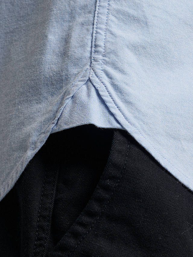 Superdry Oxford Short Sleeve Shirt, Classic Blue