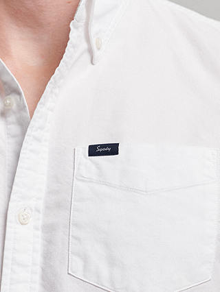 Superdry Oxford Short Sleeve Shirt, Optic