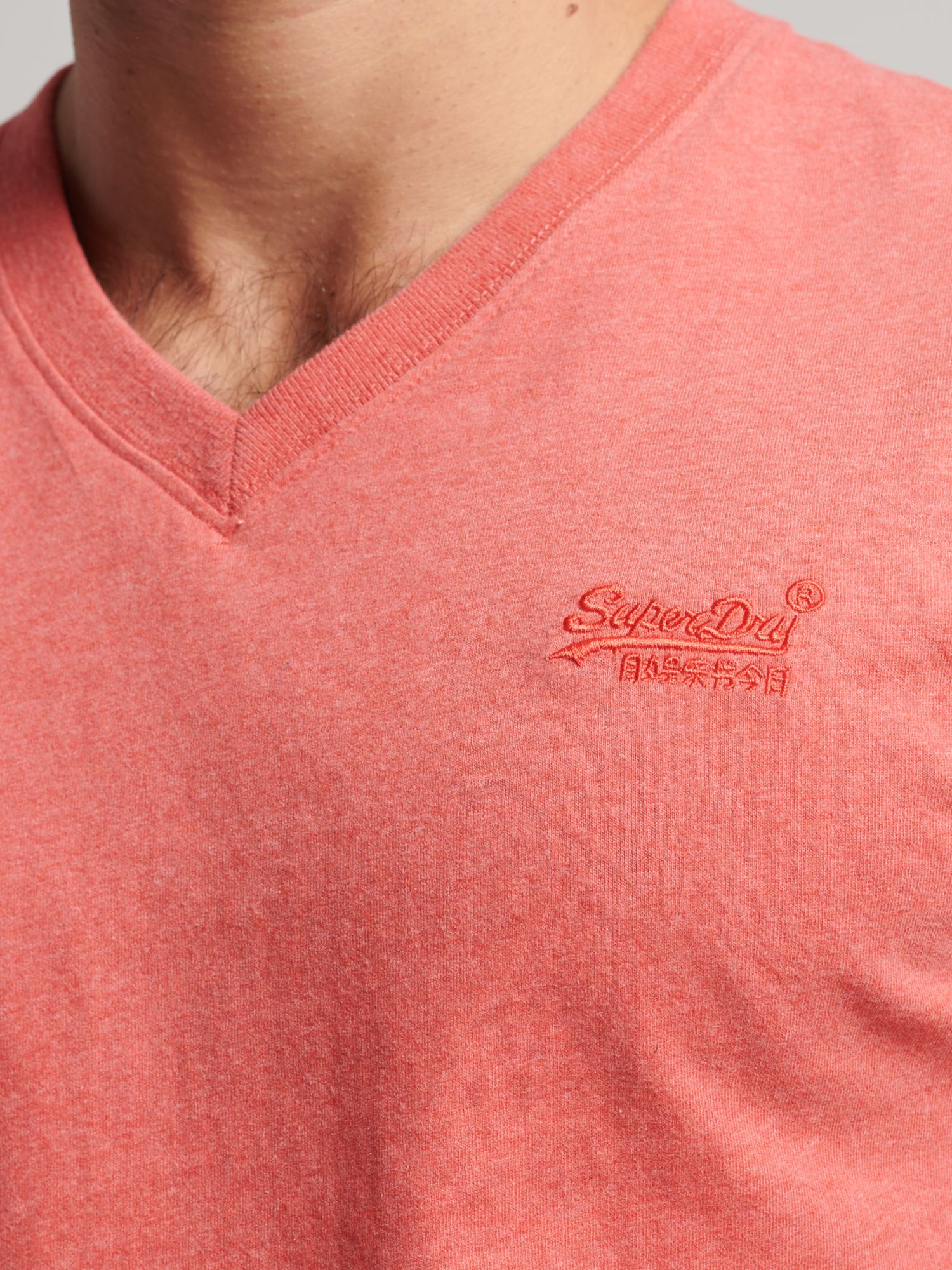 Buy Superdry Organic Cotton Essential Logo V-Neck T-Shirt Online at johnlewis.com