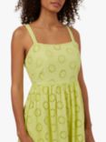 Great Plains Daisy Cut Out Strappy Midi Dress, Lime Zest