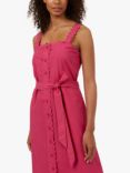 Great Plains Summer Ric Rac Midi Dress, Magenta