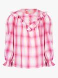 Great Plains Aruba Check Long Sleeve Top, Pink, Pink