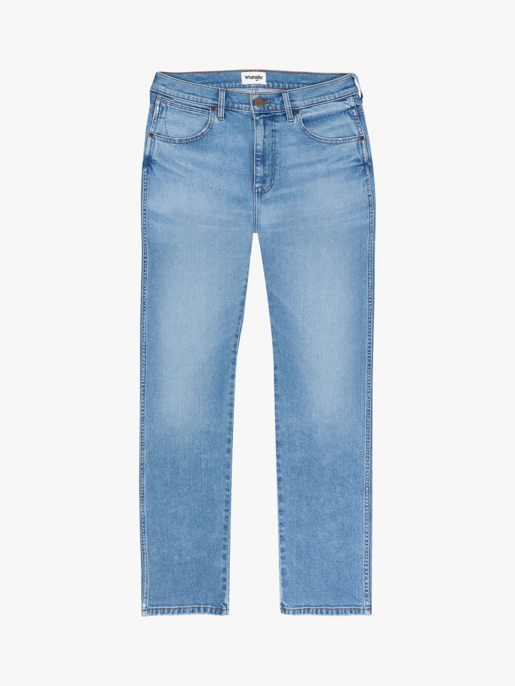 Wrangler Frontier Regular Fit Jeans, Cool Twist at John Lewis & Partners