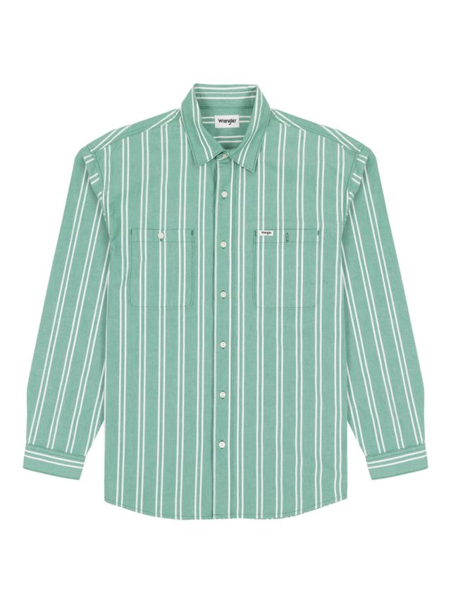 Crinkle Cotton Striped Long-Sleeve Shirt - Coldwater Creek