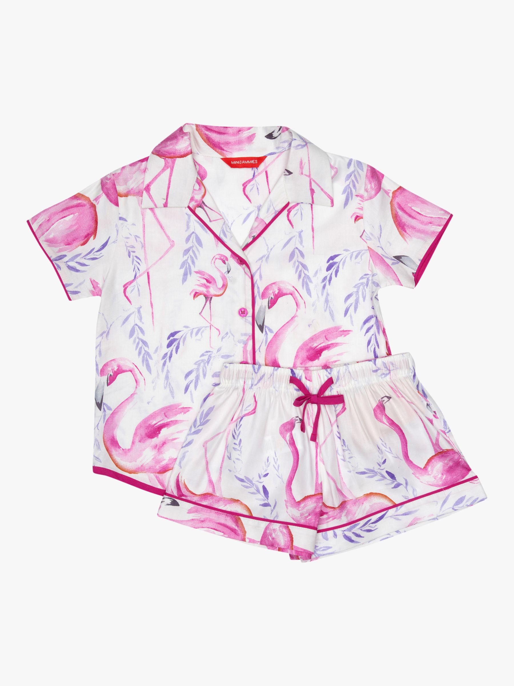 Cyberjammies Kids' Fifi Flamingo Print Pyjama Set at John Lewis & Partners