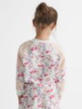 Reiss Kids Billy Floral Sweatshirt, Pink