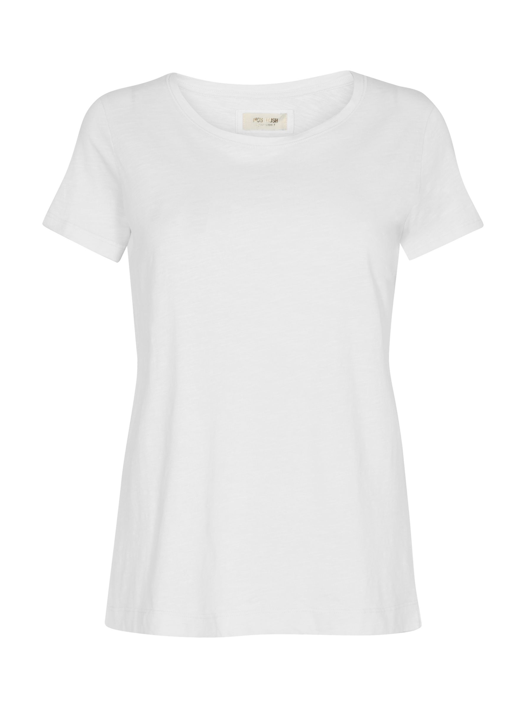 MOS MOSH Arden Organic Cotton Crew Neck T-Shirt, White