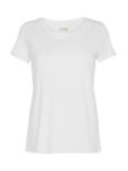 MOS MOSH Arden Organic Cotton Crew Neck T-Shirt, White