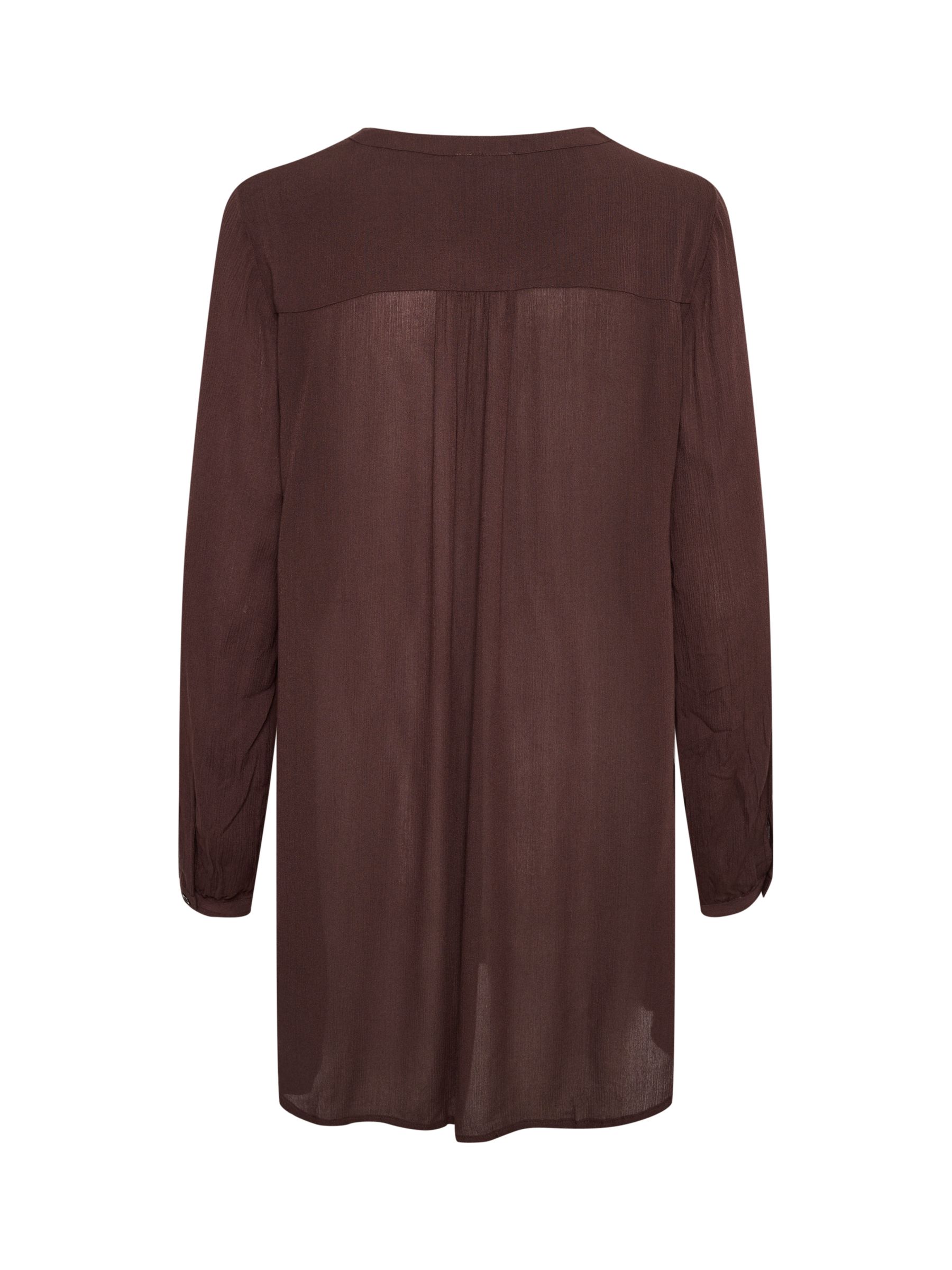 Buy KAFFE Amber V-Neck Tunic Dress, Java Online at johnlewis.com