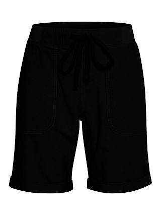 KAFFE Naya Elasticated Shorts, Black Deep