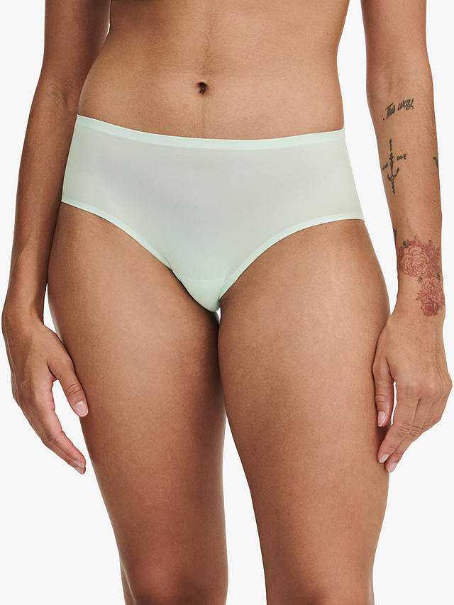 Chantelle Soft Stretch Hipster Knickers, Green Lily