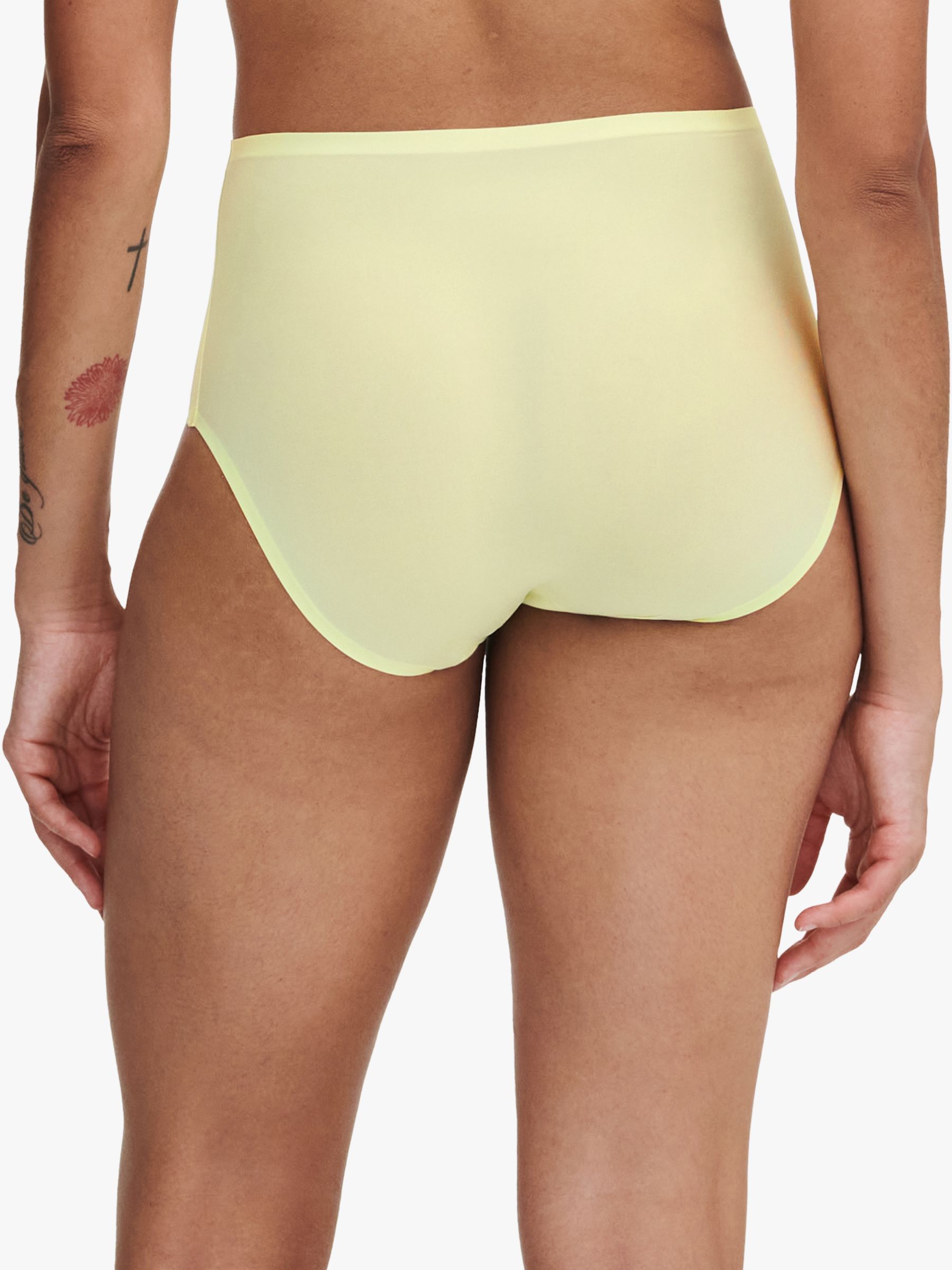 Chantelle Soft Stretch High Waisted Knickers, Tender Yellow, One Size