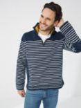 FatFace Airlie Breton Stripe Sweatshirt, Navy