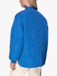 Whistles Ida Short Quilted Coat, Cobalt