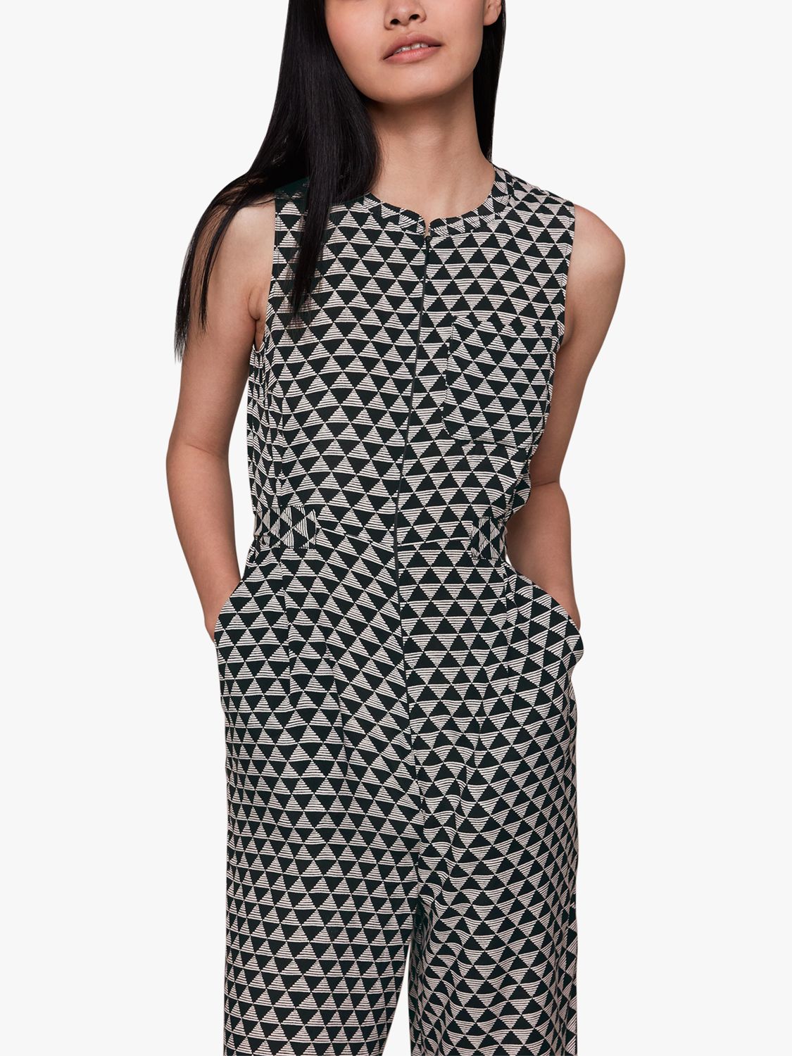 Whistles triangle shop print dress