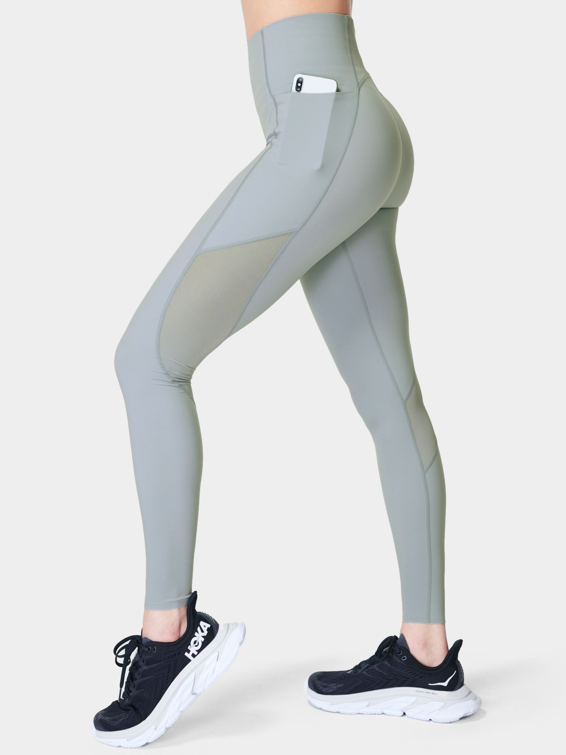 Pockets For Women - Sweaty Betty Power Sports Leggings, Grey, Women's