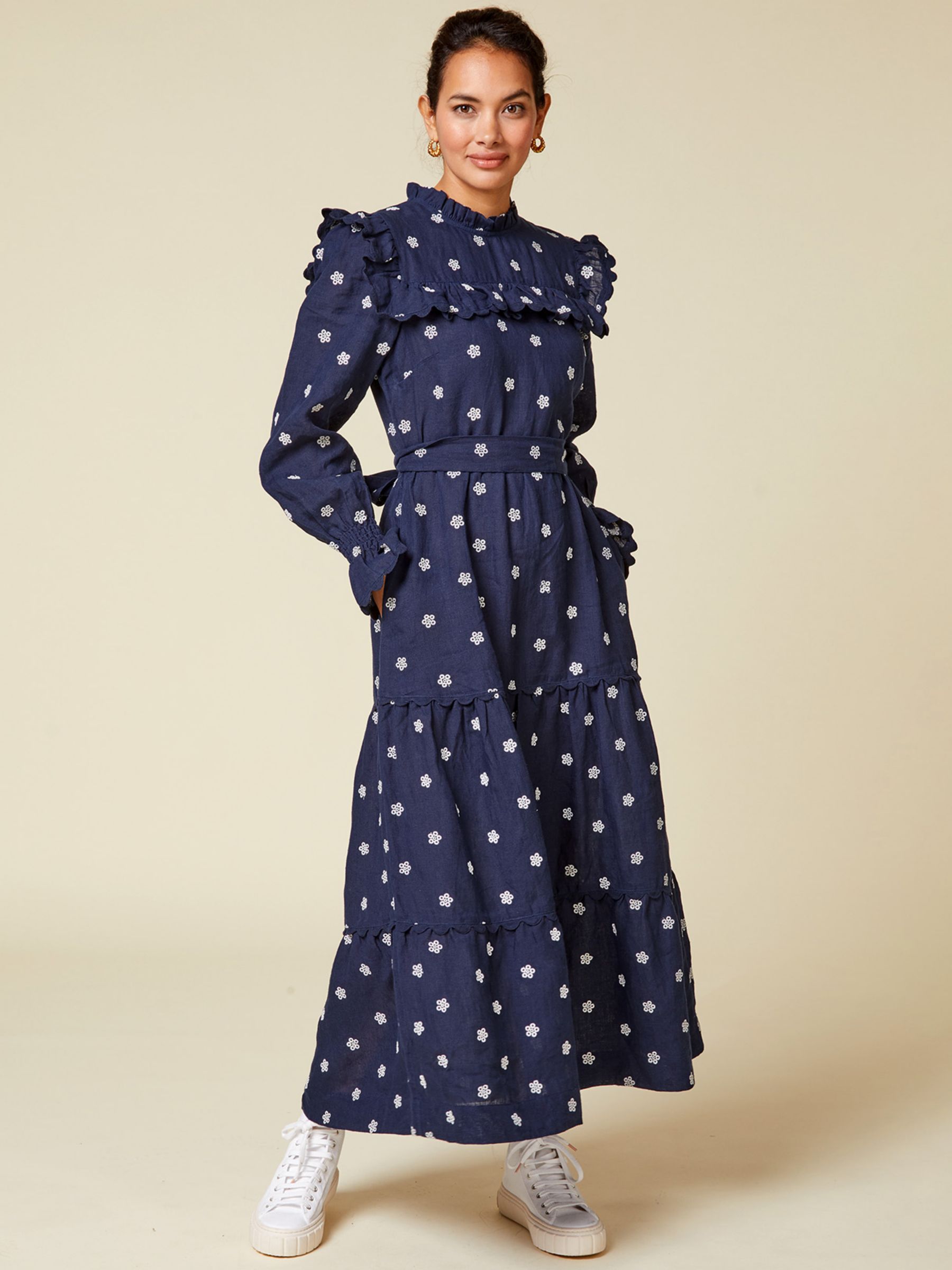 Buy Aspiga Aubrie Maxi Dress, Navy Online at johnlewis.com