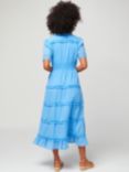 Aspiga Viola Organic Cotton Midi Dress, Marina Blue