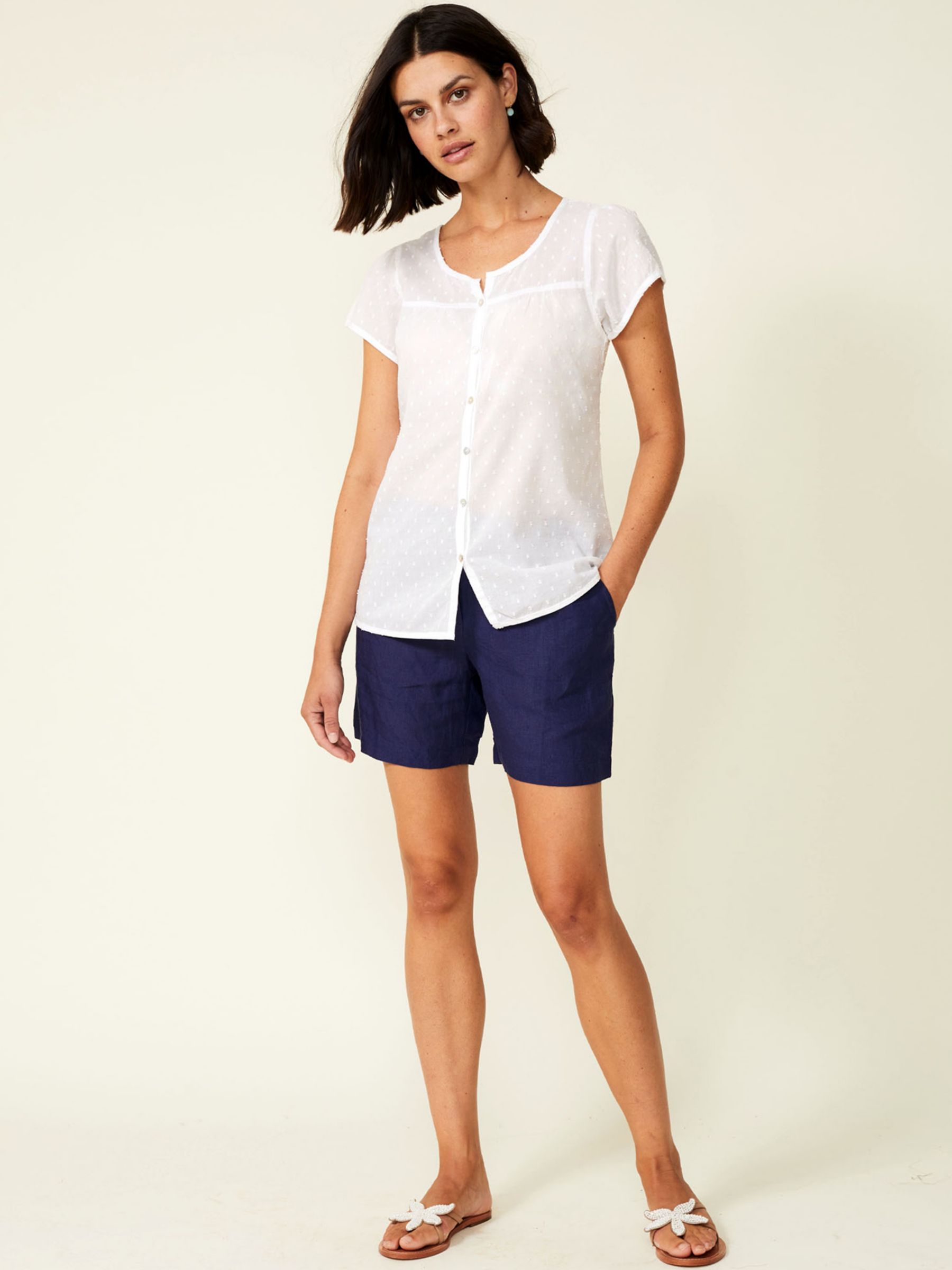 Aspiga Lisbon Organic Cotton Shirt White at John Lewis Partners