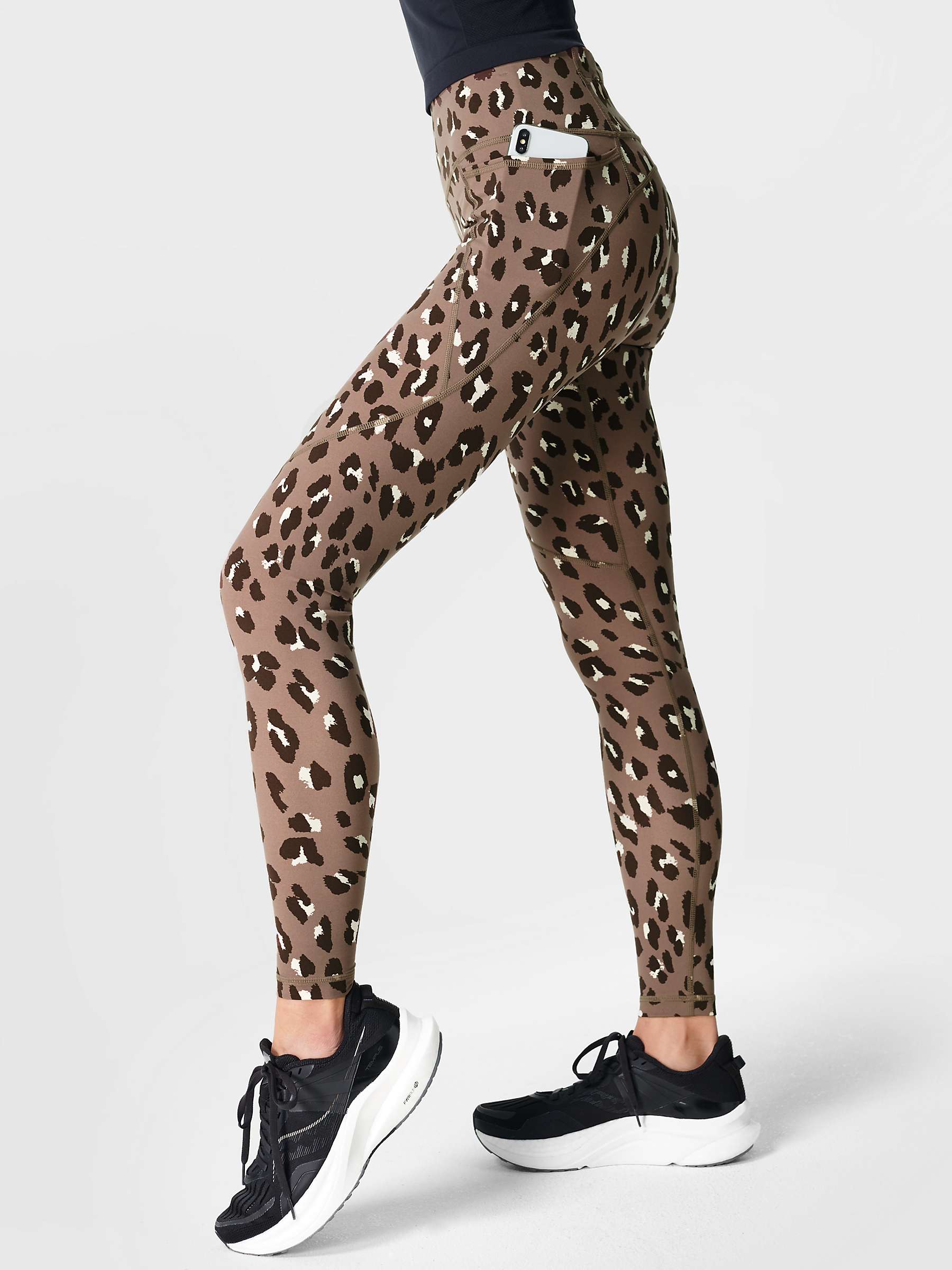 Sweaty Betty Power Workout Leggings, Brown Cheetah Print at John Lewis &  Partners
