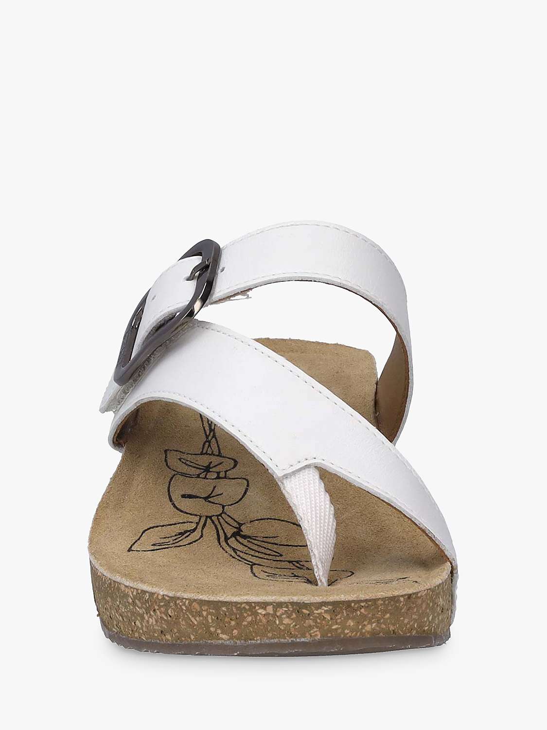 Buy Josef Seibel Tonga 77 Leather Sandals, White Online at johnlewis.com