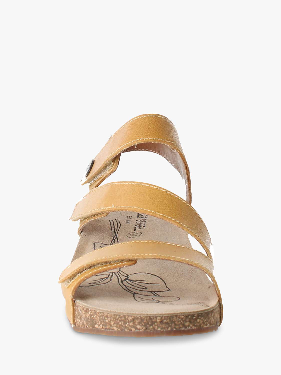 Buy Josef Seibel Tonga 25 Leather Triple Strap Sandals, Yellow Online at johnlewis.com