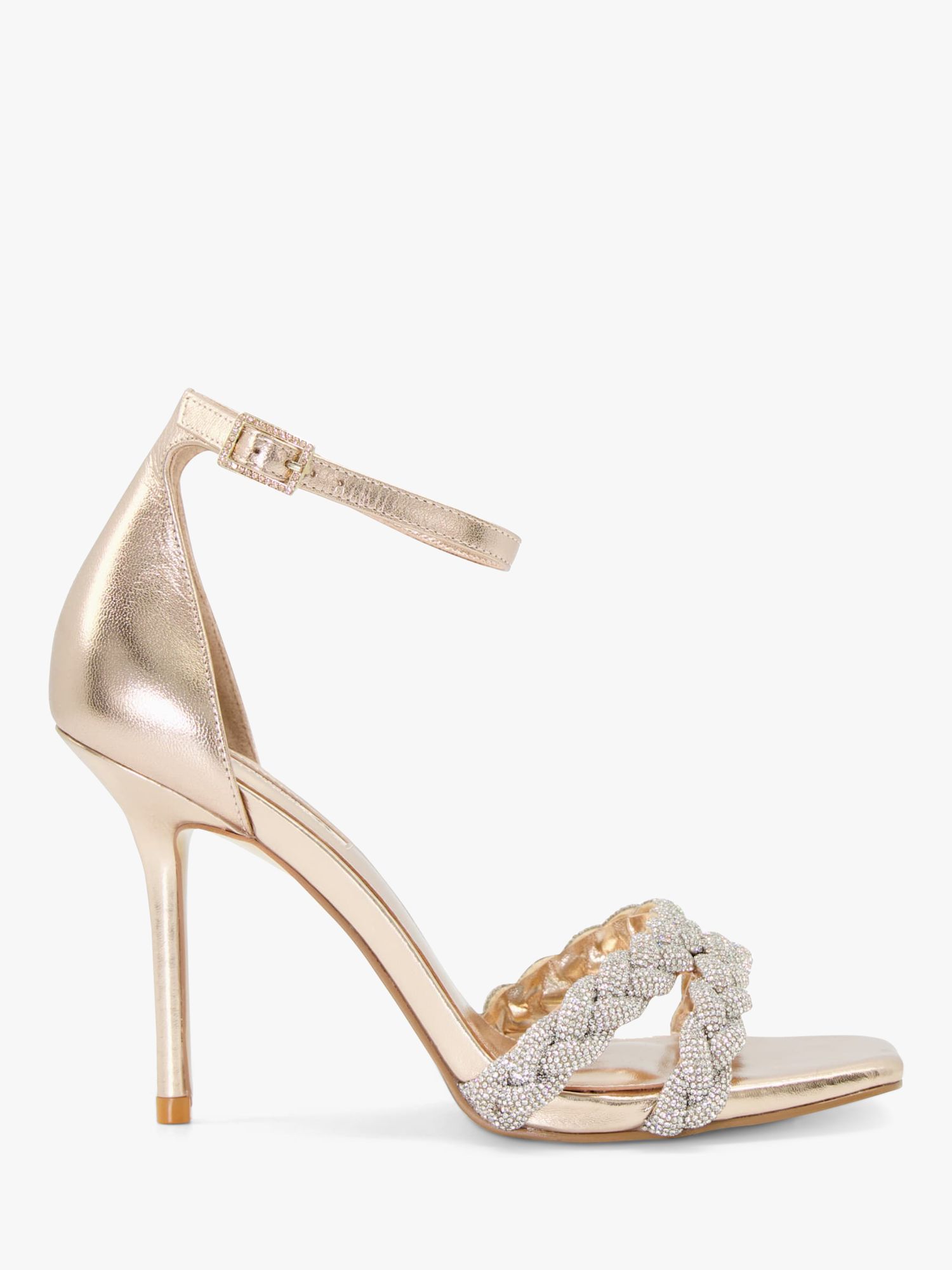 Diamante rose gold outlet heels