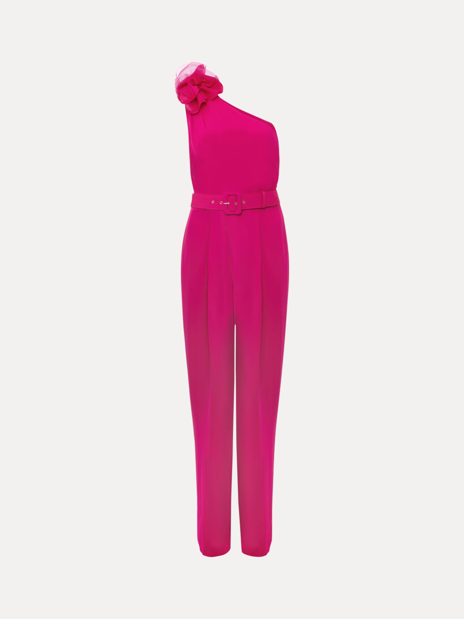 Buy Phase Eight Luisa One Shoulder Jumpsuit, Magenta Pink Online at johnlewis.com