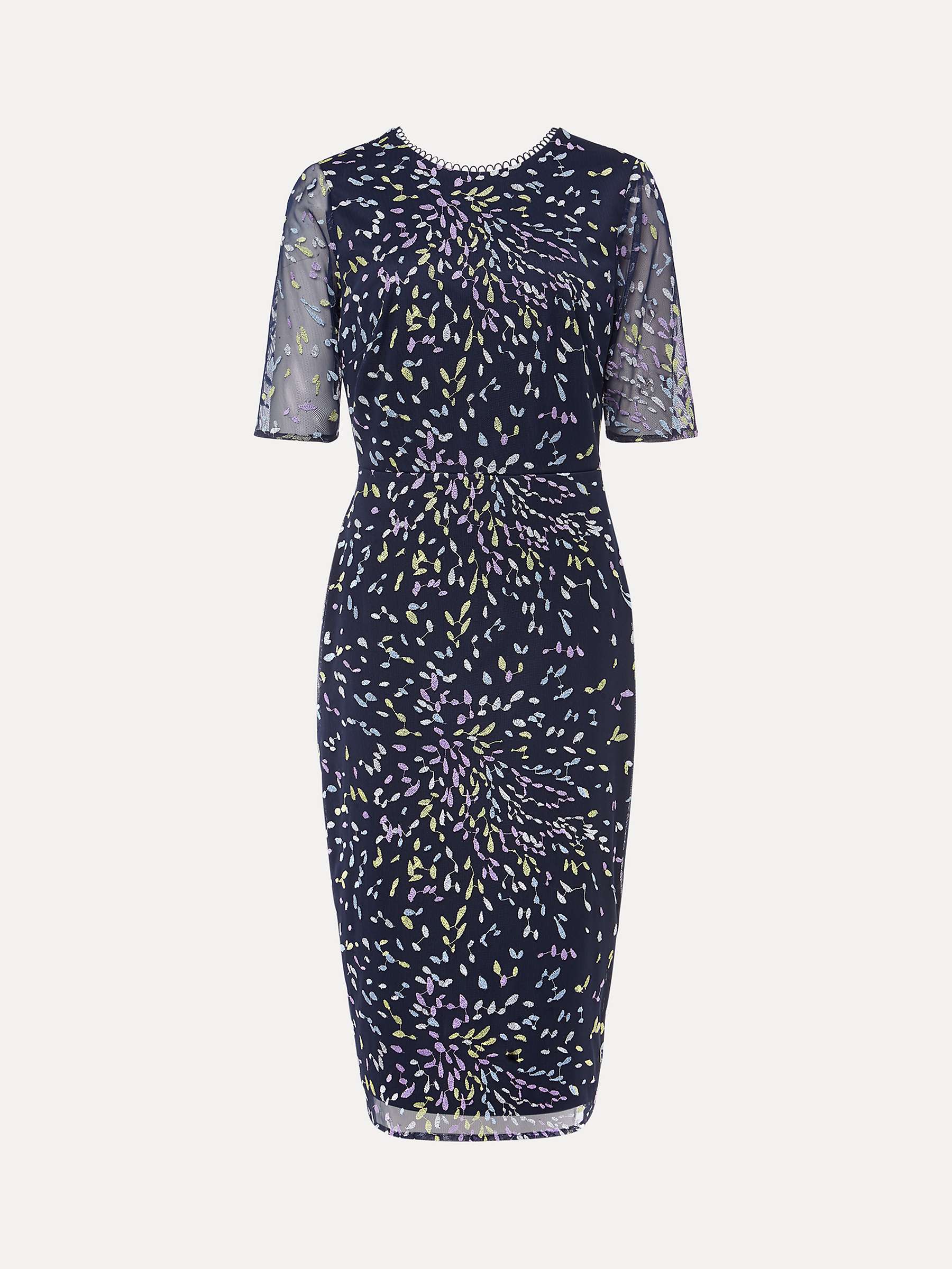 Buy Phase Eight Aileena Women's Dress, Navy/Multi Online at johnlewis.com