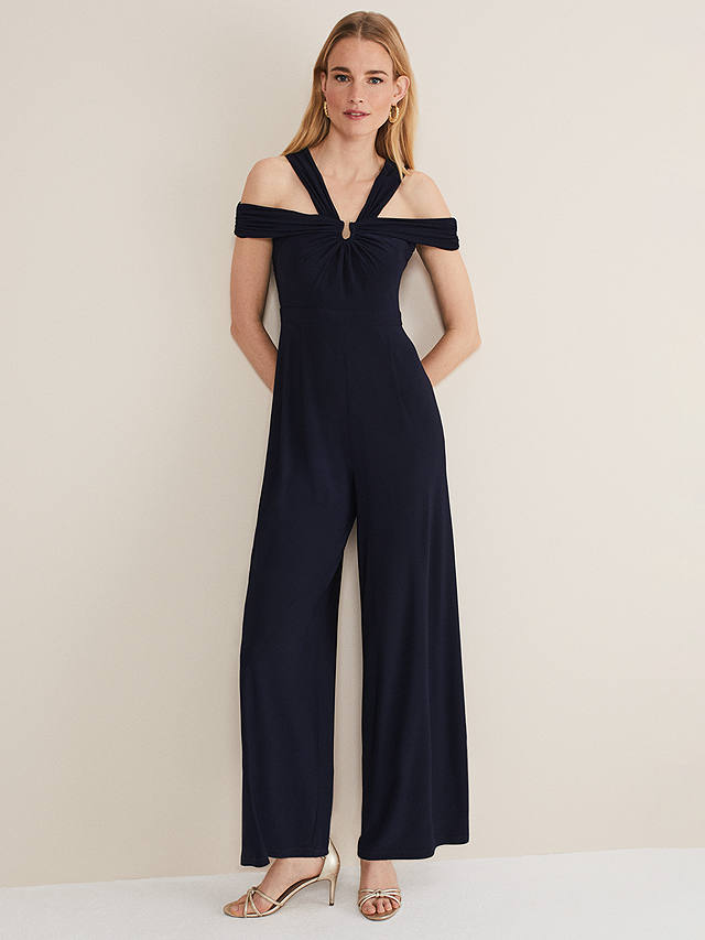 Phase Eight Dulce Jumpsuit, French Navy at John Lewis & Partners