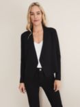 Phase Eight Delia Knitted Waterfall Jacket, Black