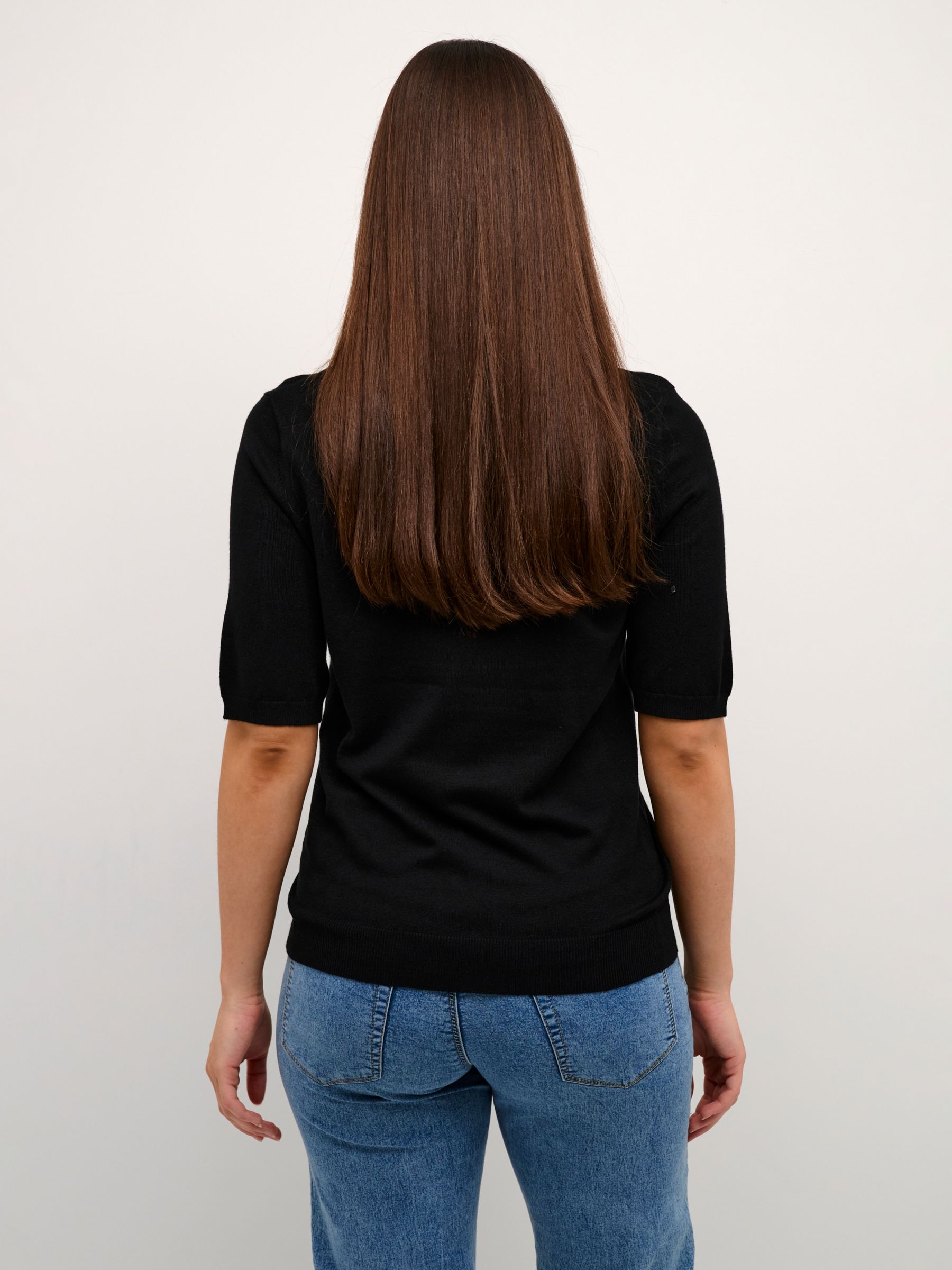 Buy KAFFE Lizza Short Sleeve Knitted Top Online at johnlewis.com