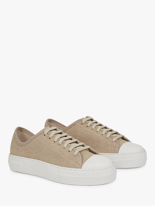 Celtic & Co. Canvas Low Top Trainers, Natural