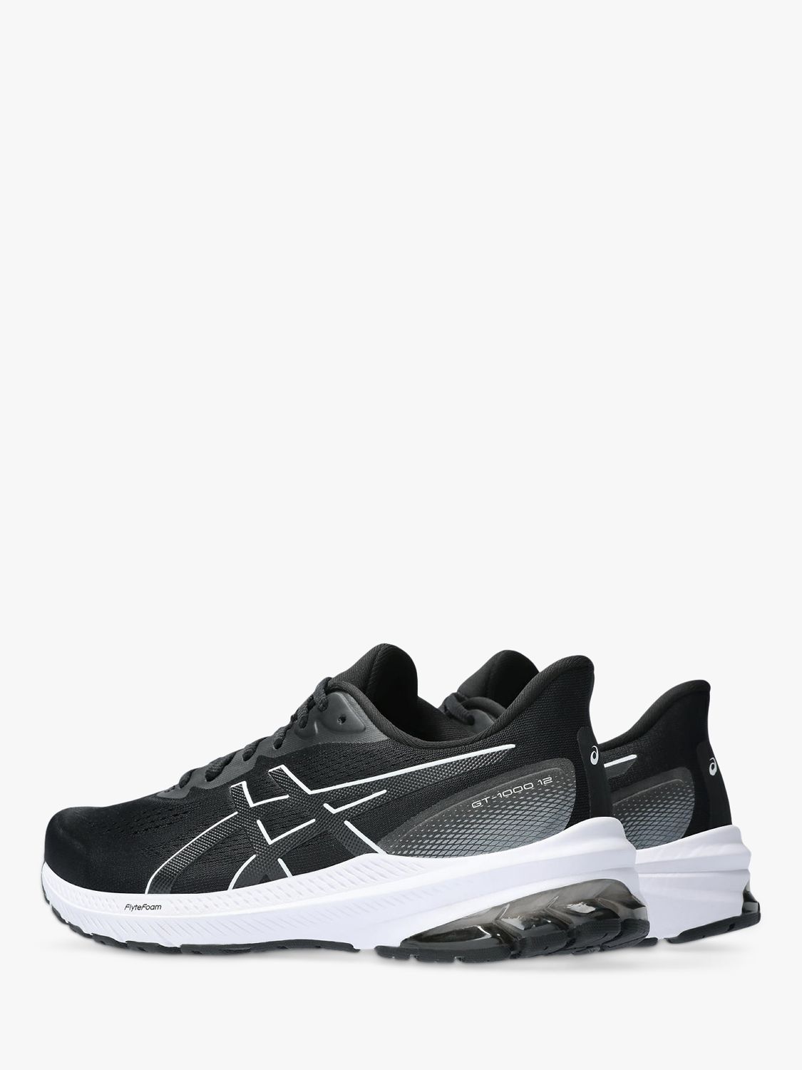 ASICS GT-1000 12 Women's Running Shoes, Black/White, 5.5