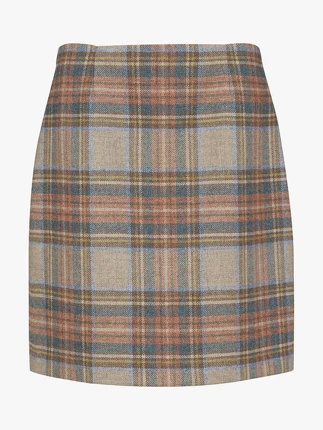 Celtic & Co. Wool Tartan Skirt, Oatmeal Tartan